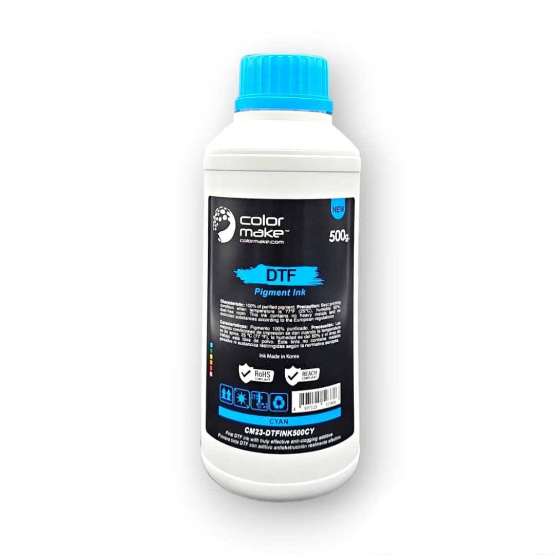 Tinta para DTF de 500 ml CMYKW